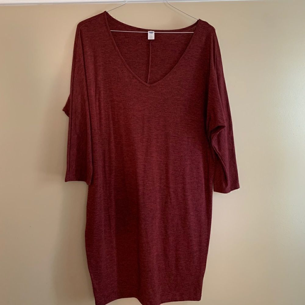 New Old Navy burgundy  dress